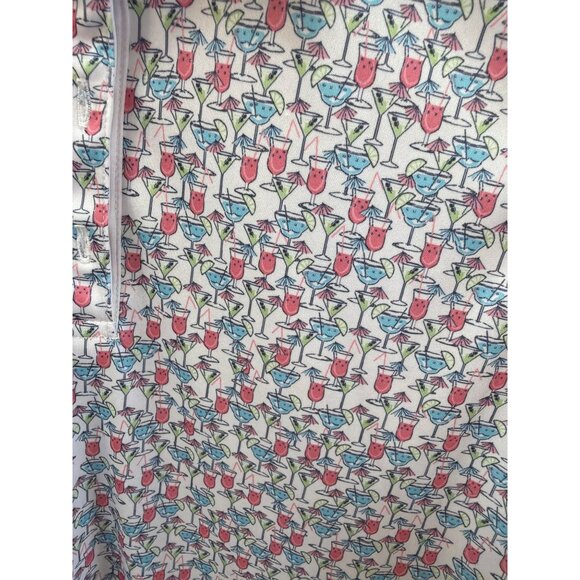 Greg Norman Womens Sleeveless Golf Shirt Drink Martini Margarita Shirt L Tropica - Picture 2 of 5